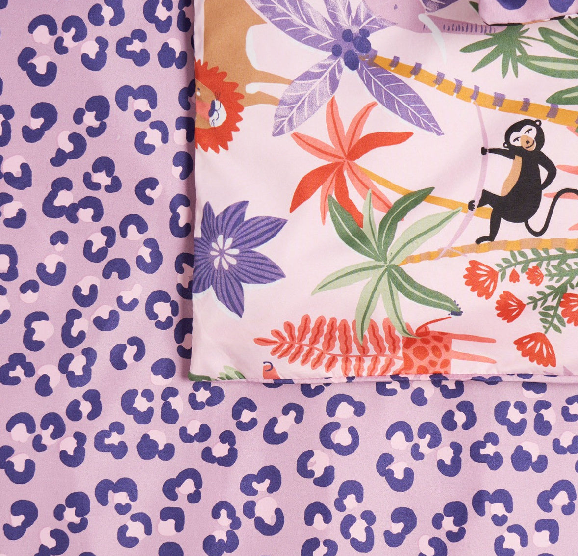 Girls Dino & Safari Duvet Cover Sets Twin Pack - Single 🇬🇧