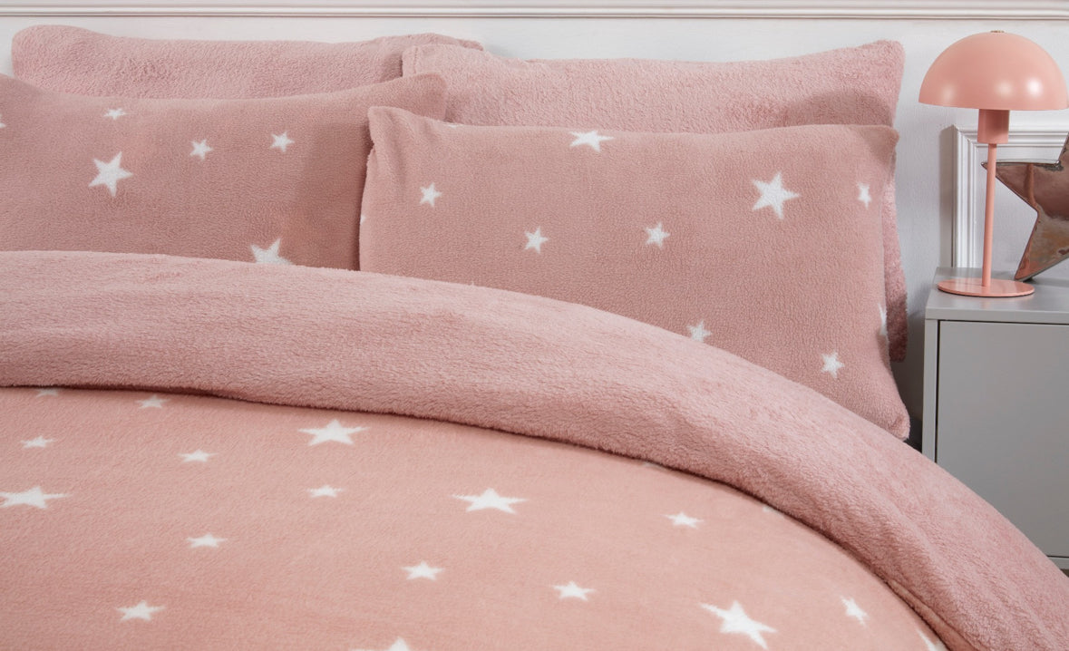 Star Teddy Fleece Duvet Cover Set 🇬🇧