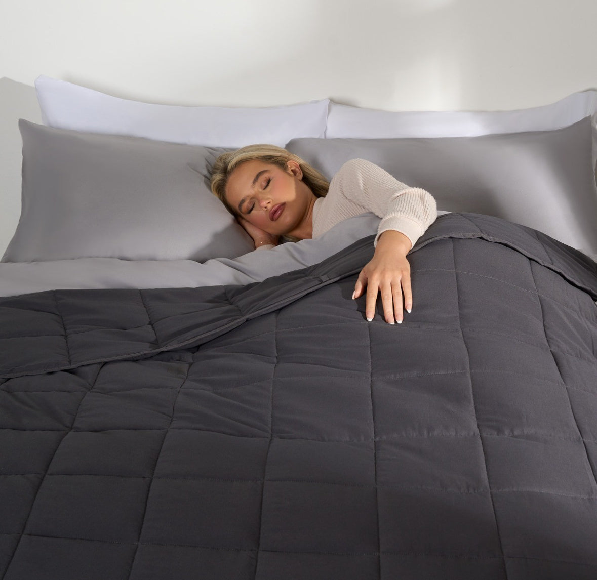 Supersoft Weighted 6kg Blanket, Charcoal - 125 x 180cm 🇬🇧