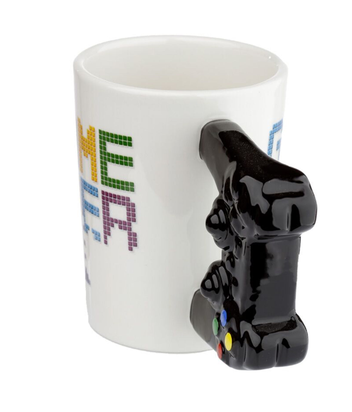 Shaped Handle Ceramic Mug - GAME OVER Game Controller 🇬🇧