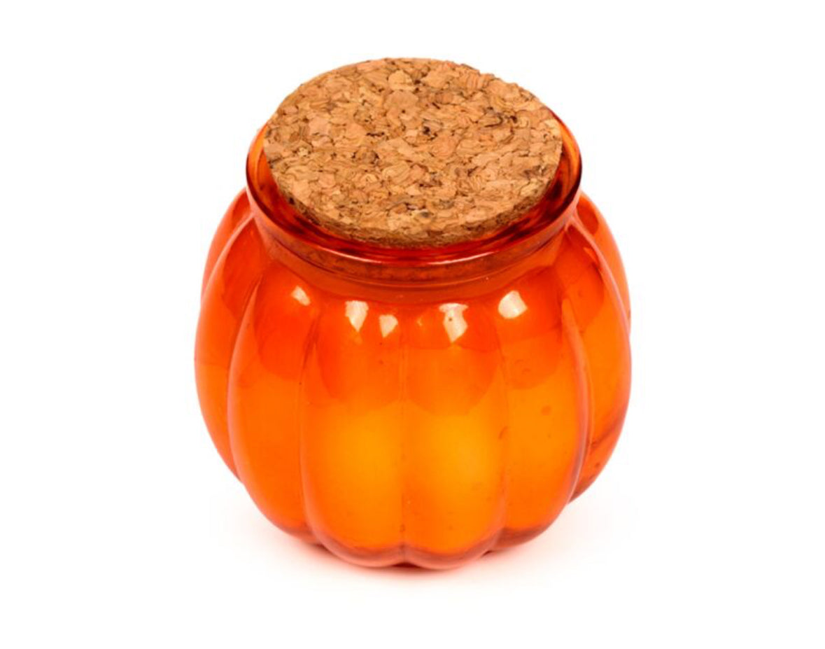 Shaped Glass Candle Jar - Autumn Harvest Pumpkin Spice 🇬🇧