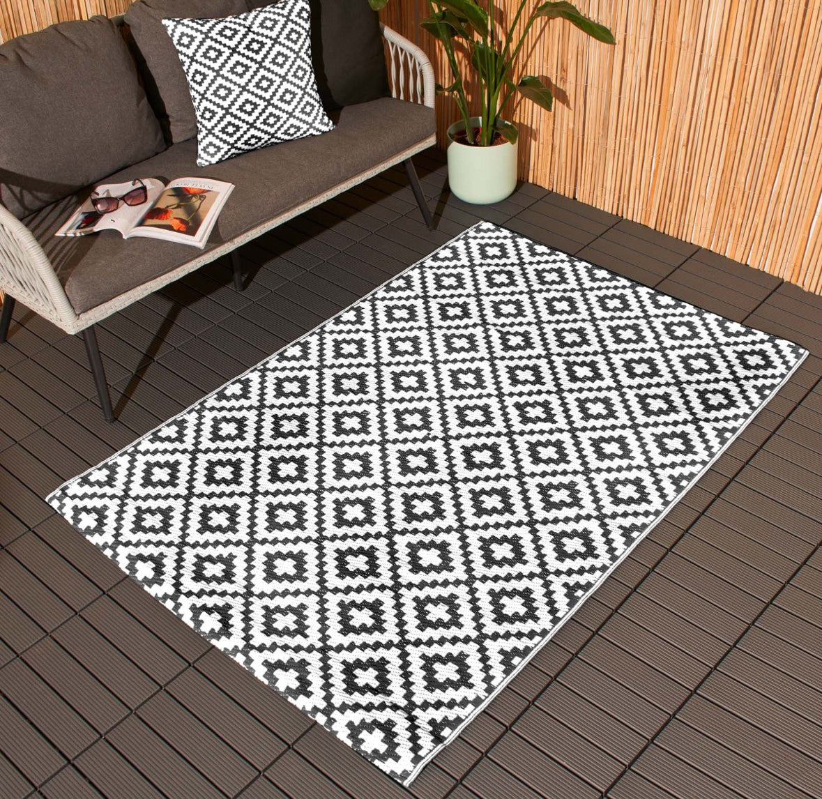 Geometric Print Outdoor Rugs 🇬🇧