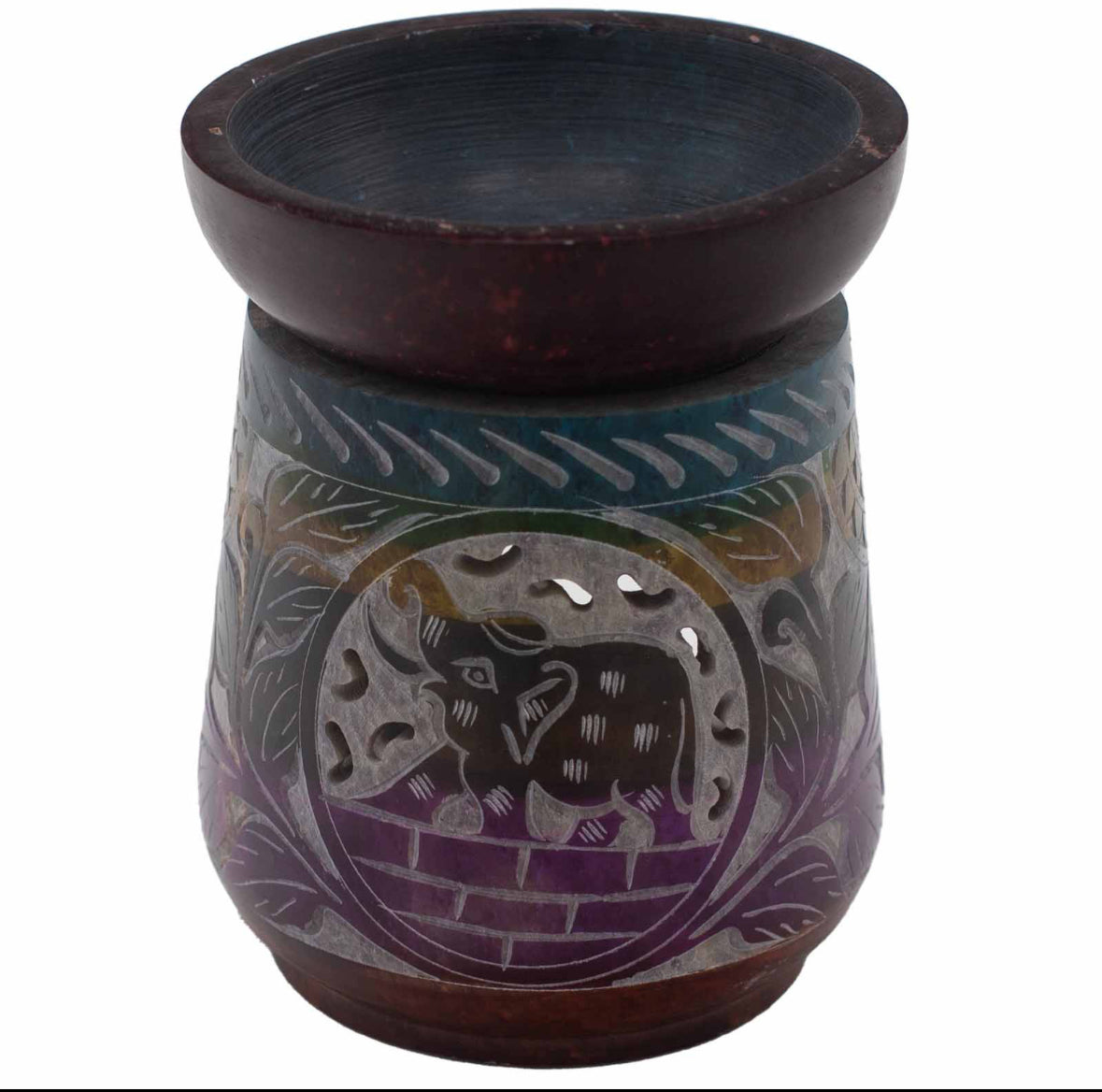 Large Soapstone Oil Burner - Elephant 🇬🇧