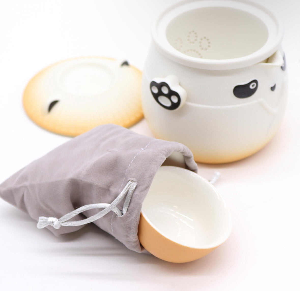 Panda Teapot Set & Three Cups 🇬🇧