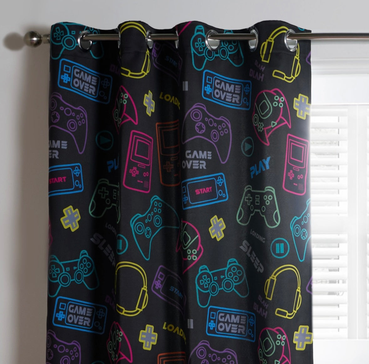 Kids Gaming Blackout Curtains - Black 🇬🇧
