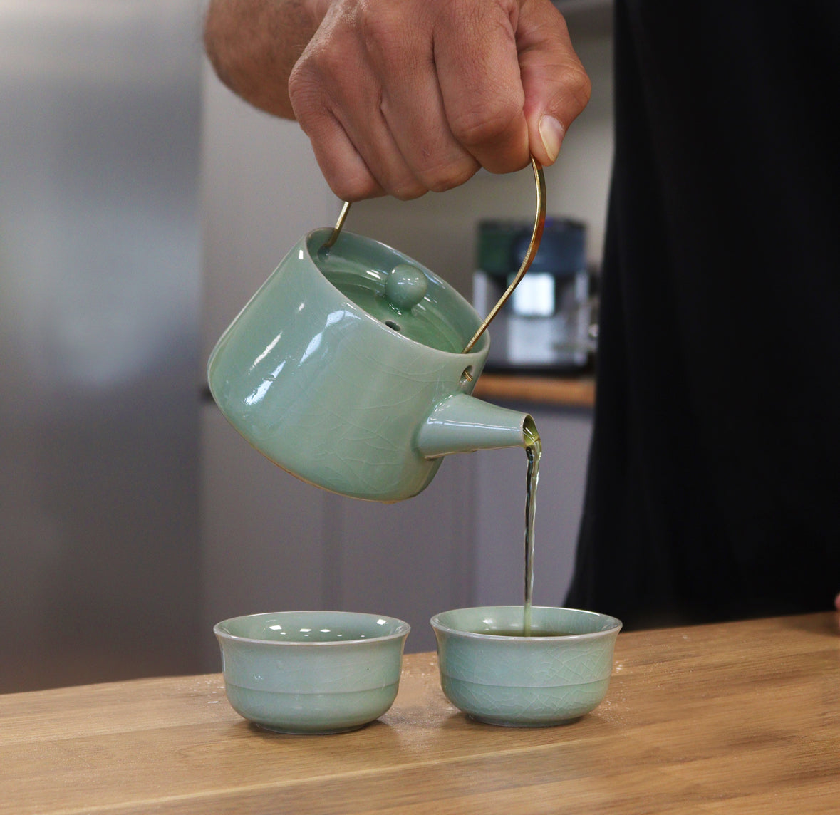 Herbal Jade Teapot Set - Pot & Two Cups 🇬🇧