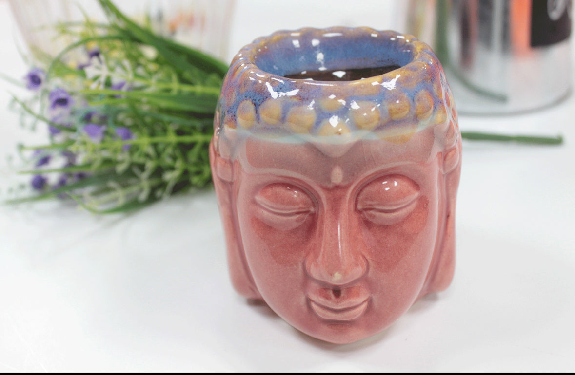 Buddha Oil Burner - Rose & Teal 🇬🇧