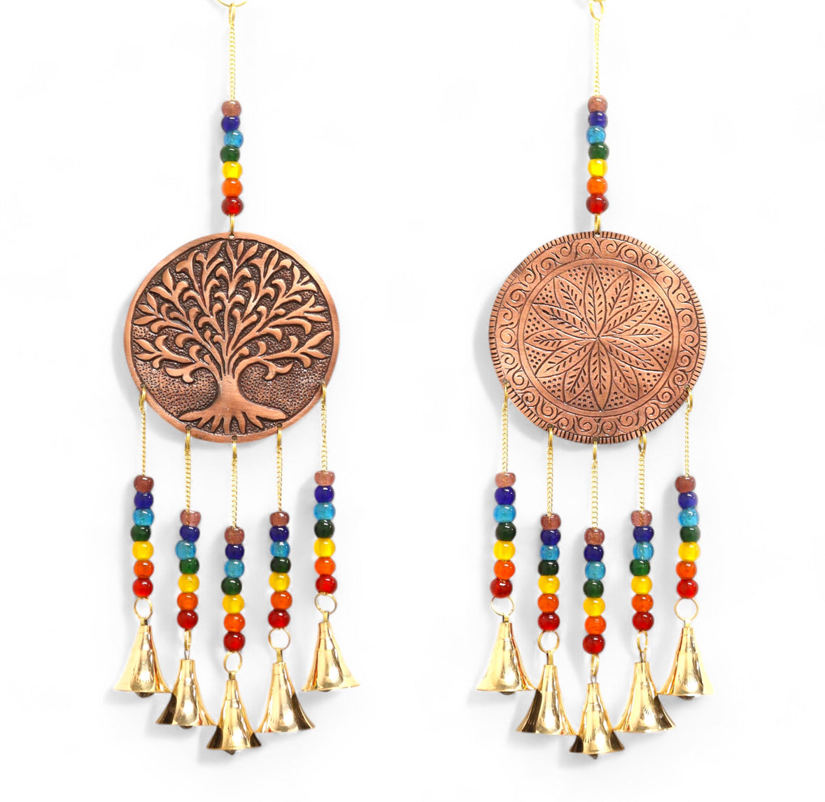 Indian Chimes - Med Tree of Life - Chakra Beads 5 Bells 🇬🇧