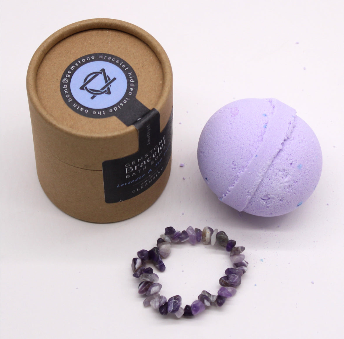Amethyst Gem Bracelet Bath Bomb 🇬🇧