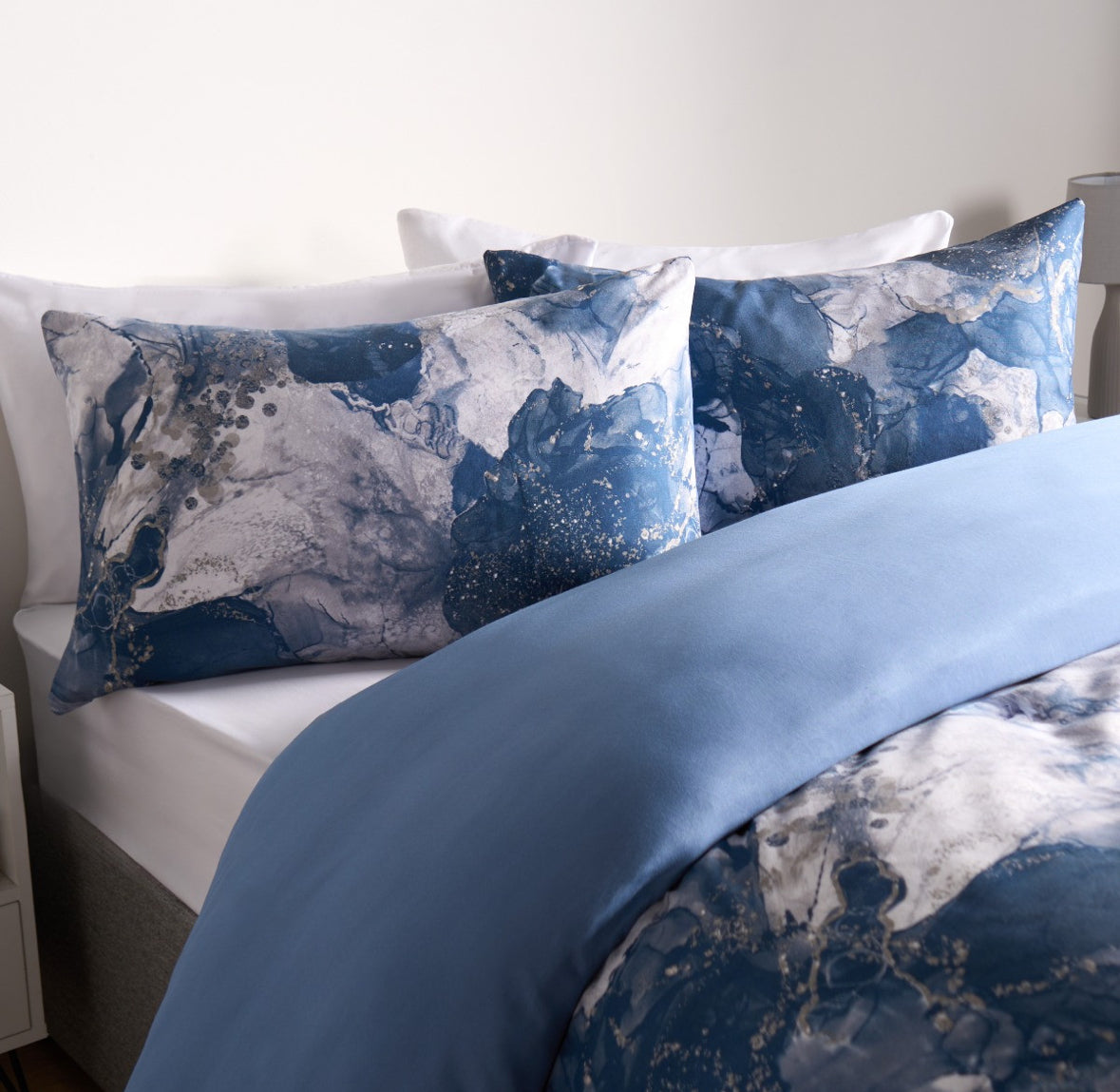 Marble Print Duvet Set- reversible 🇬🇧
