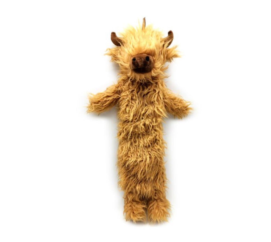 Hot Water Bottle with Plush Cover Long - Highland Coo 🇬🇧