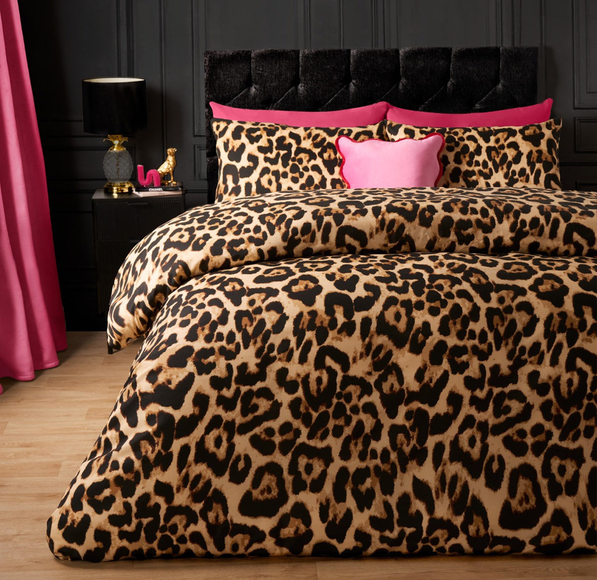 Leopard Print Duvet Cover Set - Natural 🇬🇧