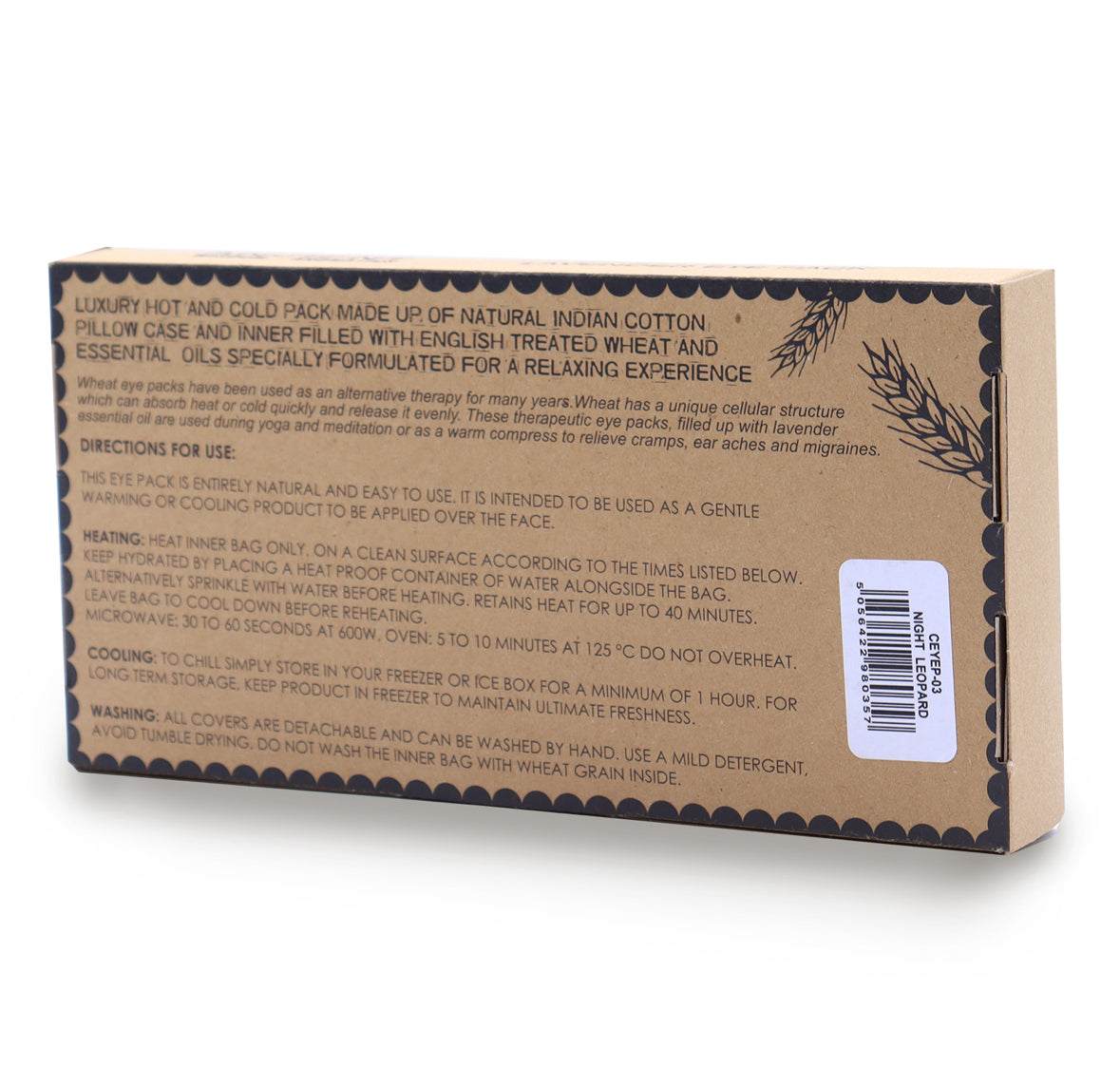 Lavender Natural Cotton and Juco Eye Pillow in Gift Box - Illusion 🇬🇧