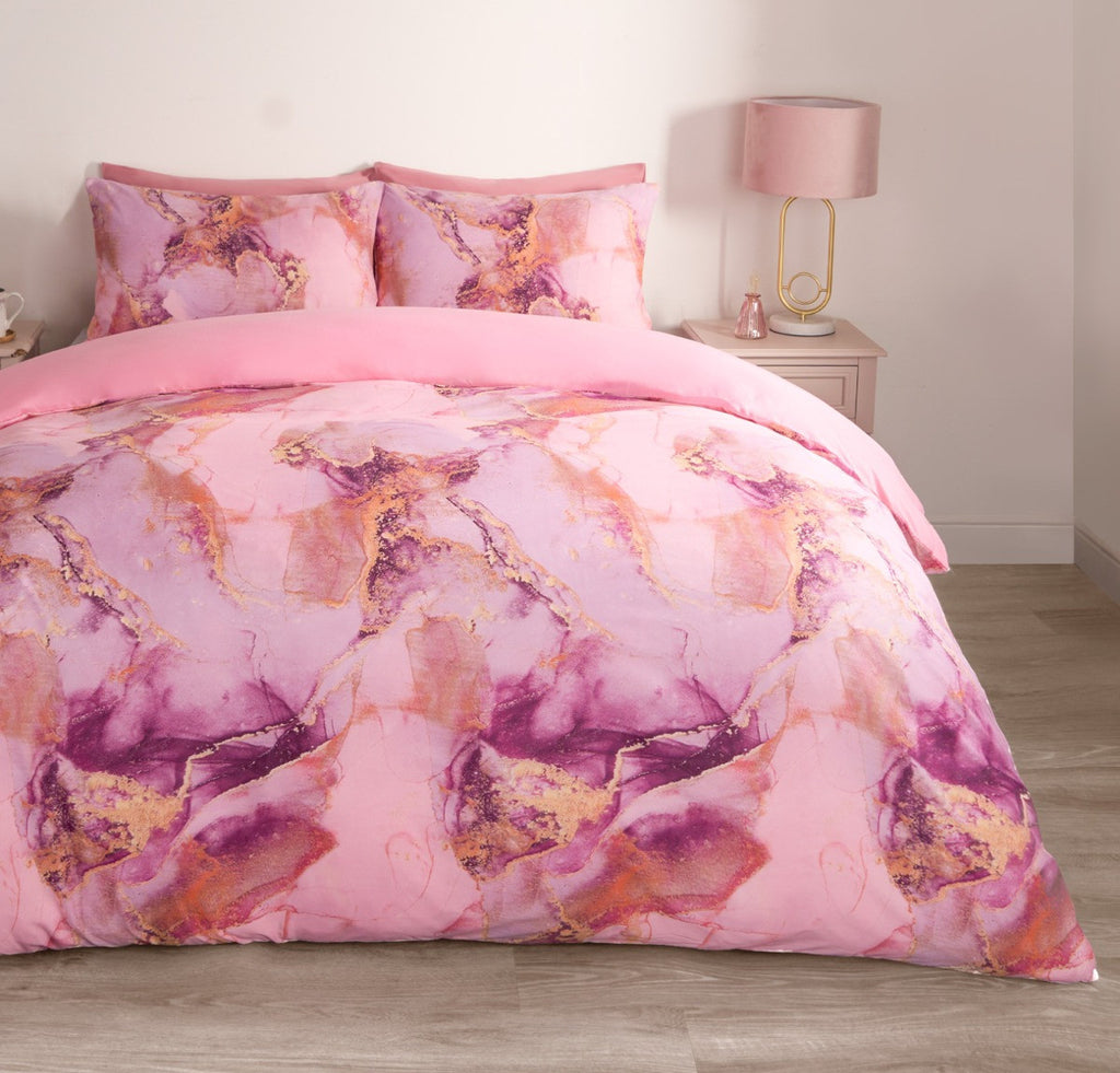 Marble Print Duvet Set- reversible 🇬🇧