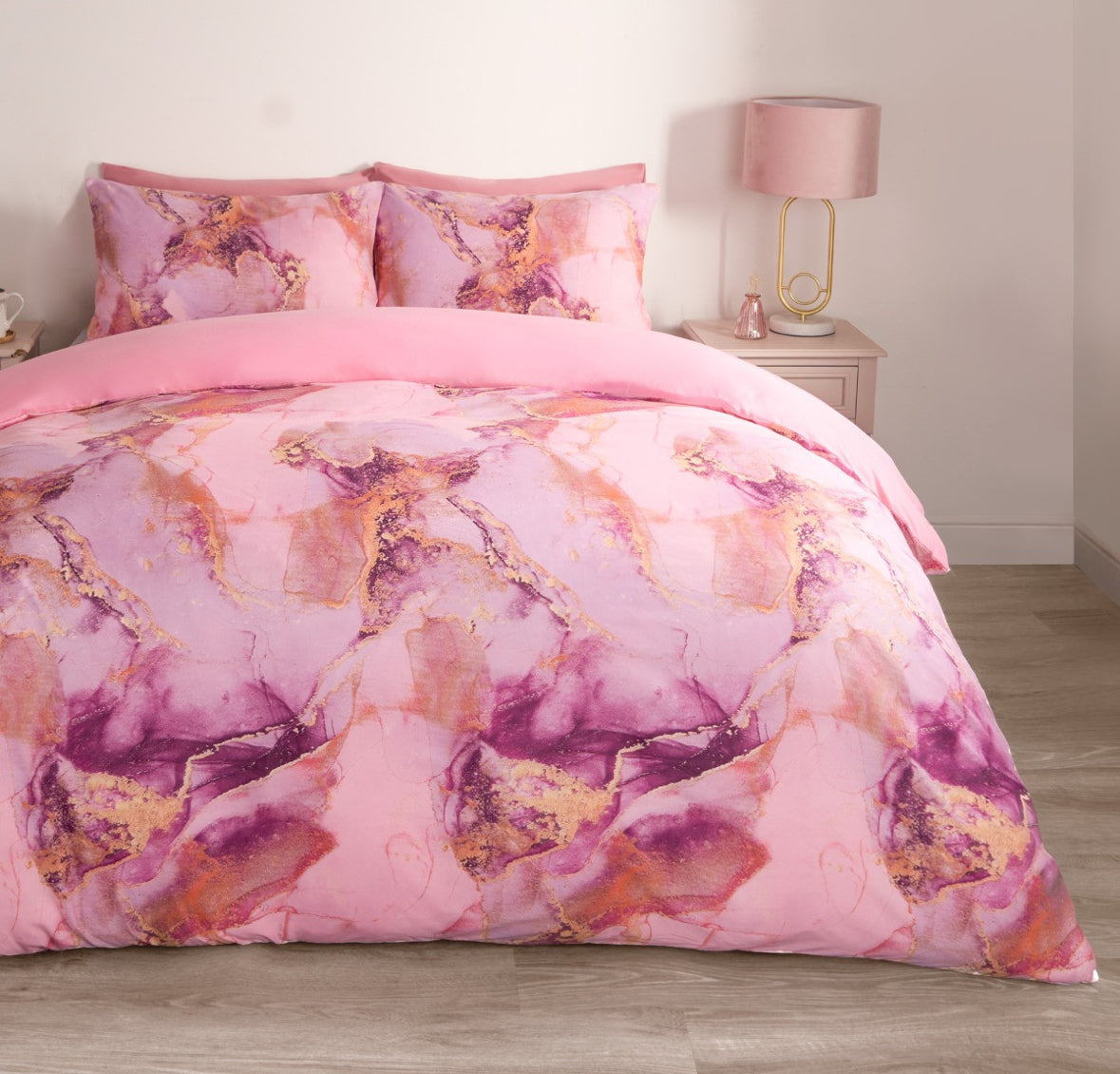 Marble Print Duvet Set- reversible 🇬🇧
