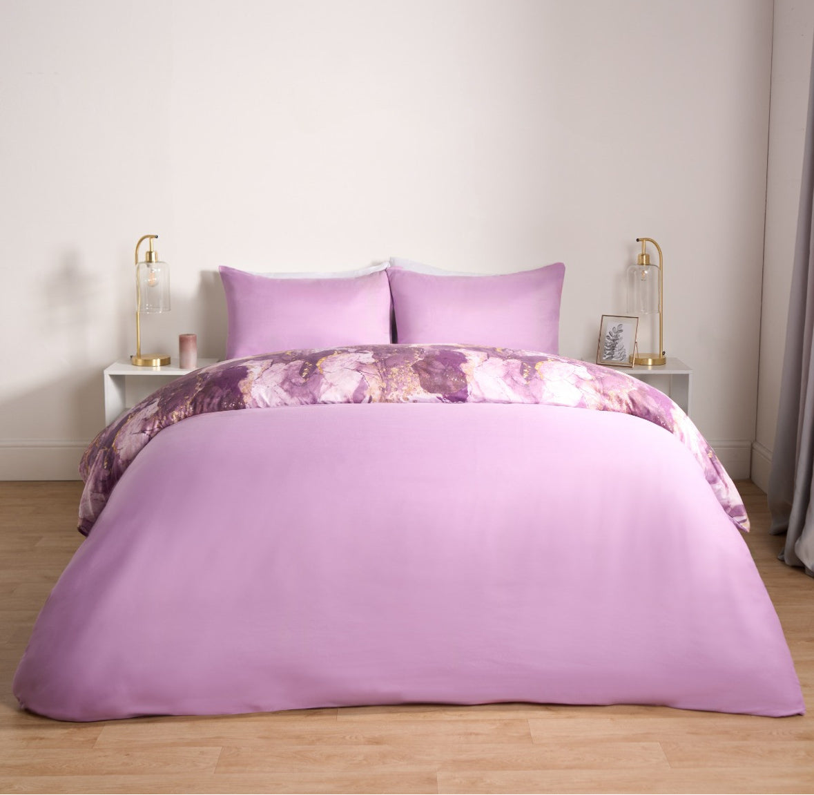 Marble Print Duvet Set- reversible 🇬🇧
