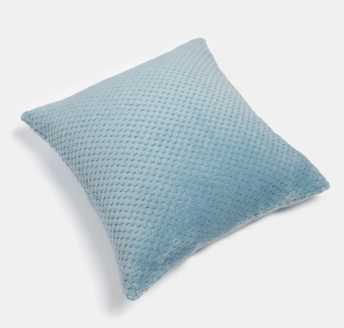 Waffle Fleece Cushion Covers - Blue 2 pack 🇬🇧