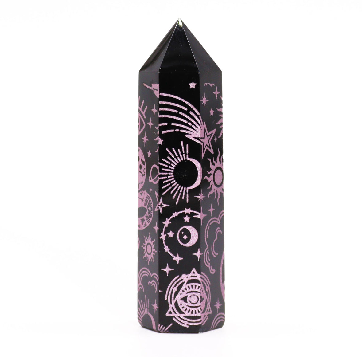 Black Obsidian Point - Mystic Story - Rose Pink 🇬🇧
