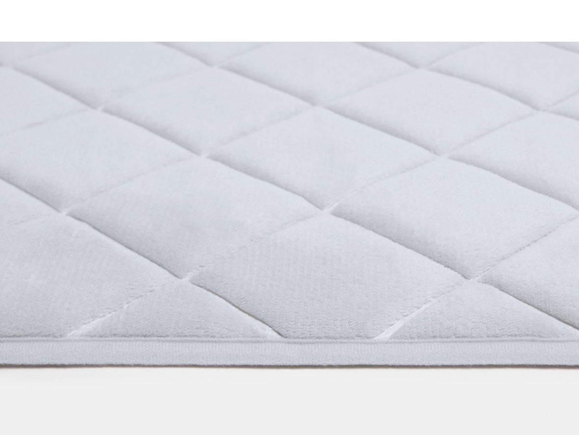 Diamond Embossed Foam Bath Mat - Silver 🇨🇳