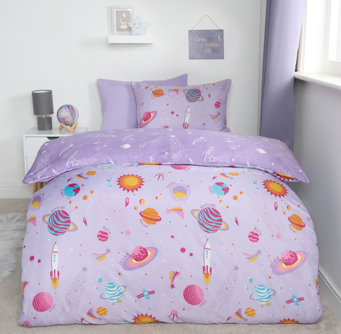 Kids Starry Space Duvet Cover Set 🇬🇧