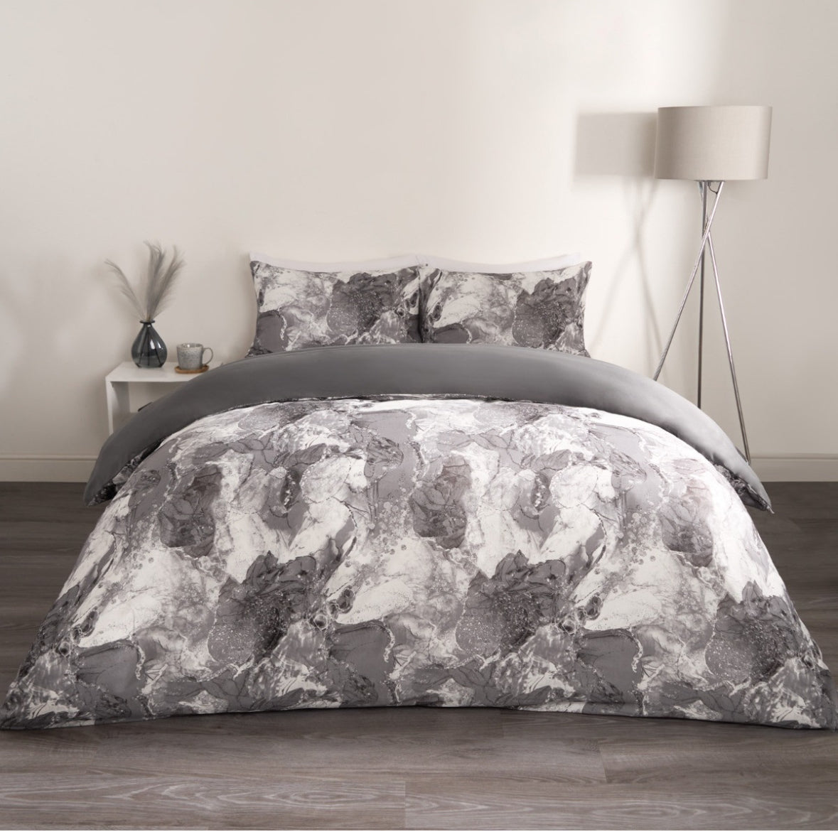 Marble Print Duvet Set- reversible 🇬🇧