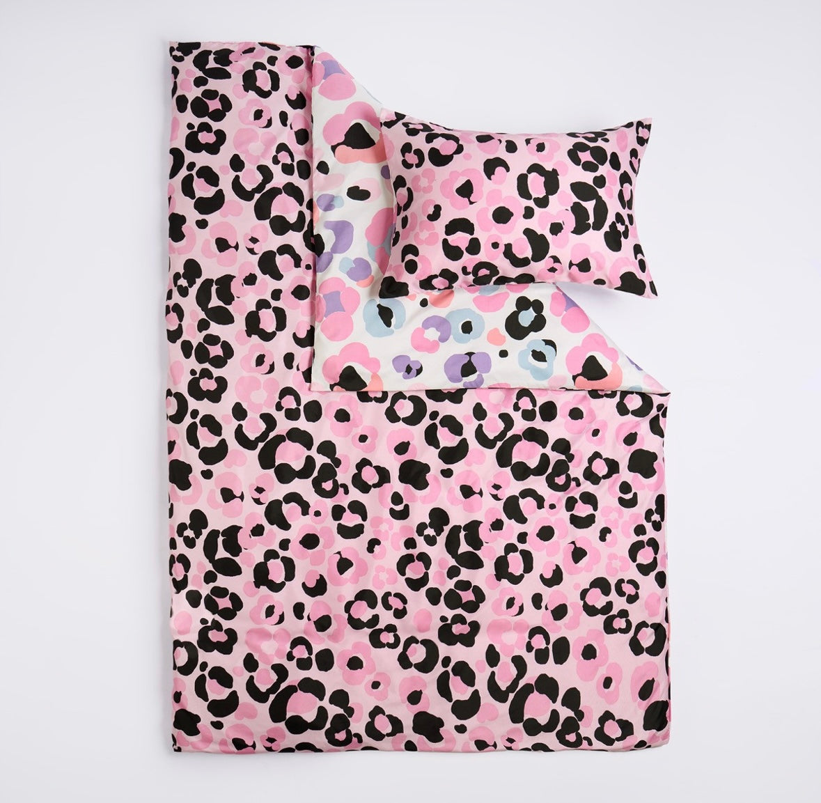Leopard Print Duvet Cover Set - Pink 🇬🇧
