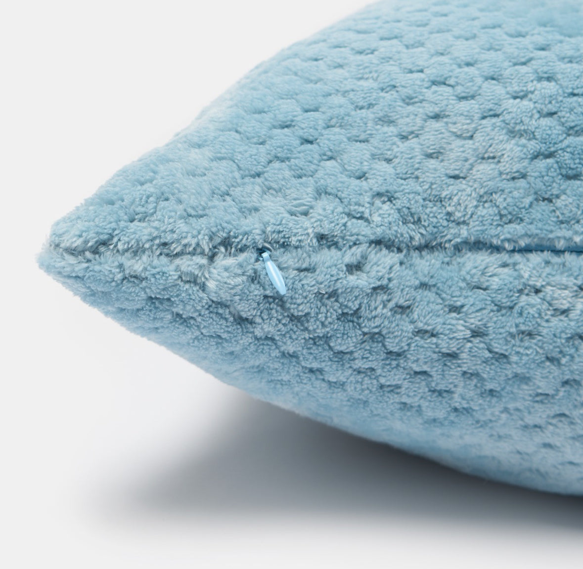 Waffle Fleece Cushion Covers - Blue 2 pack 🇬🇧
