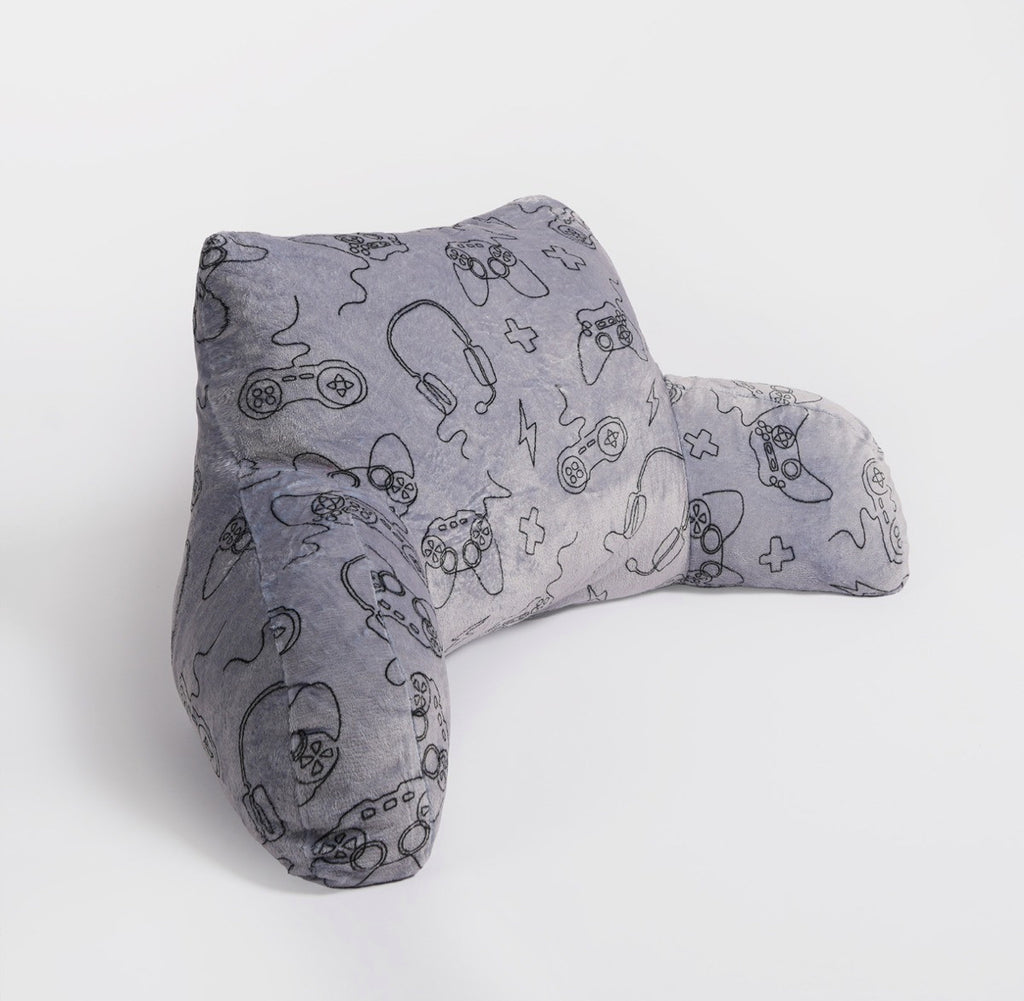 Gaming Print Cuddle Cushion - Grey 🇬🇧