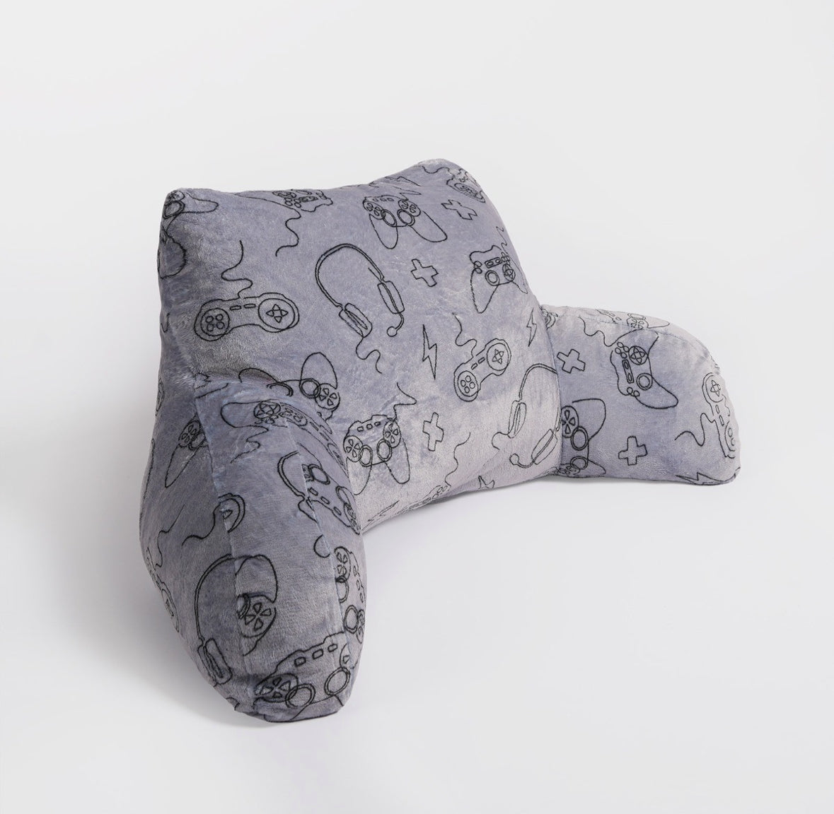 Gaming Print Cuddle Cushion - Grey 🇬🇧