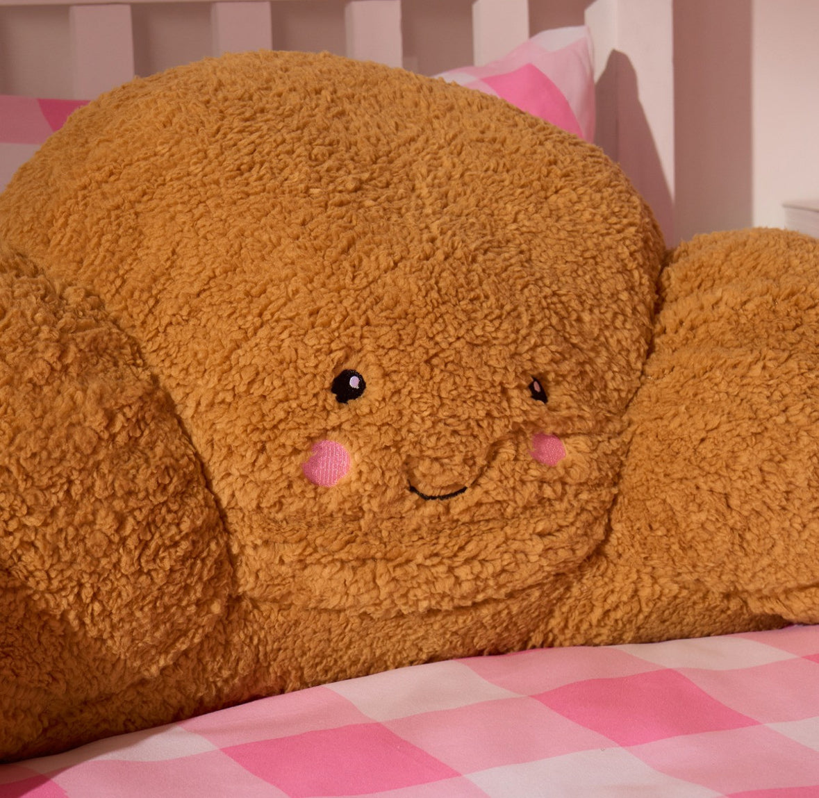 Croissant Cuddle Cushion - Brown 🇬🇧
