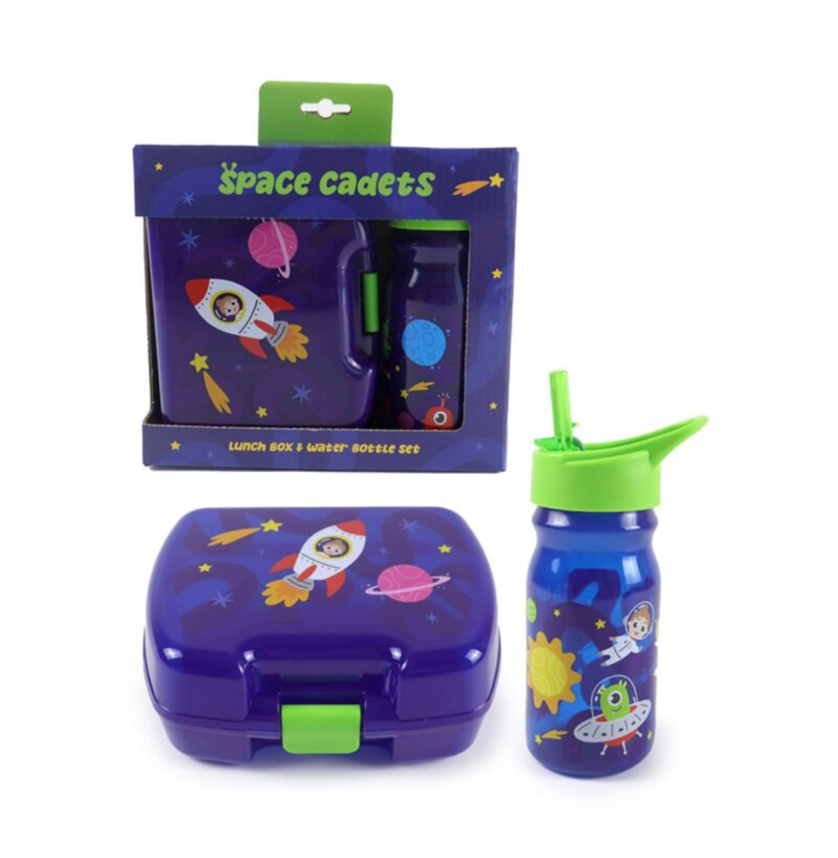 Lunch Box & Water Bottle Set - Space Cadet 🇬🇧