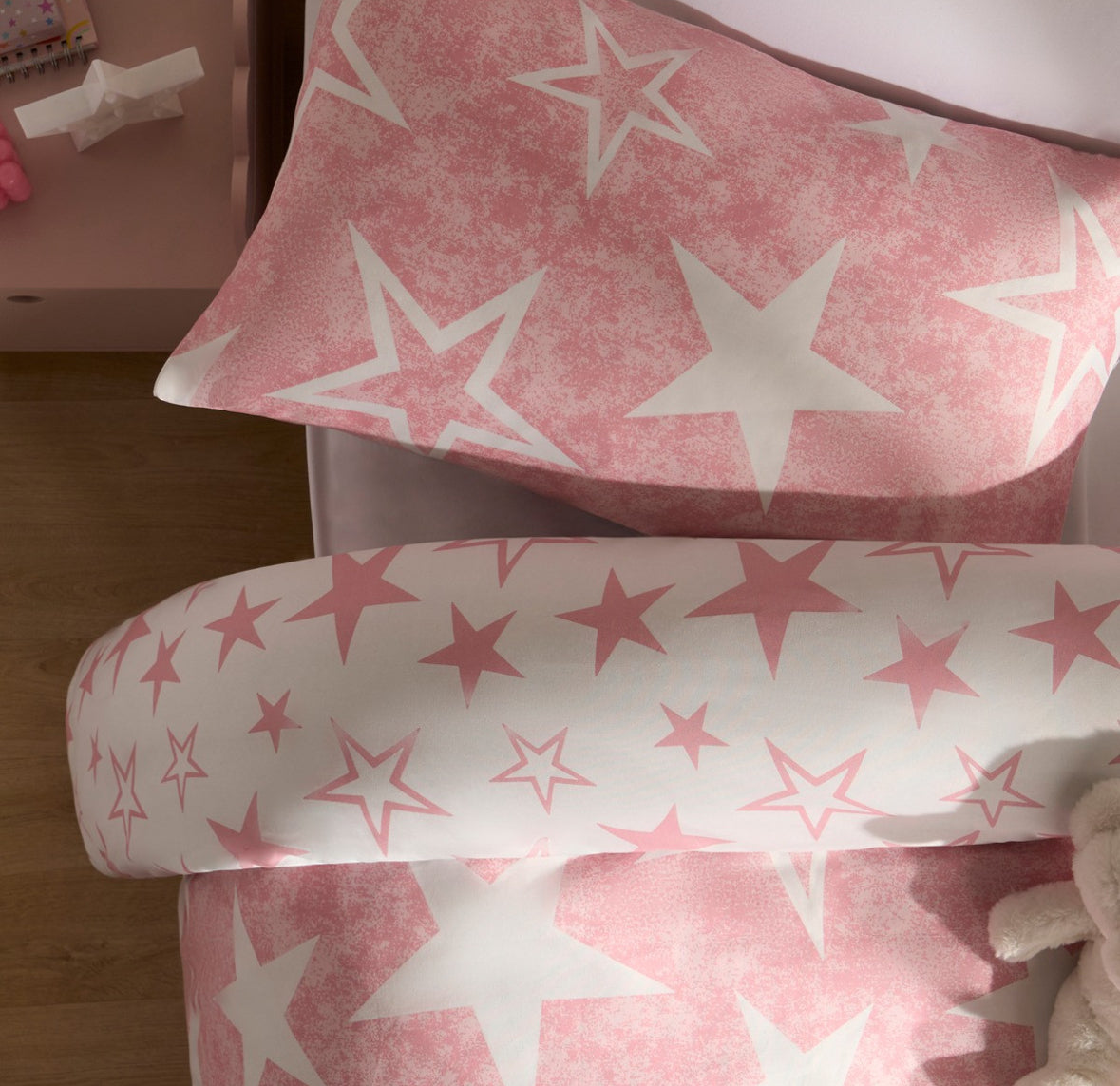 Star Print Reversible Duvet Cover Set - Single 🇬🇧