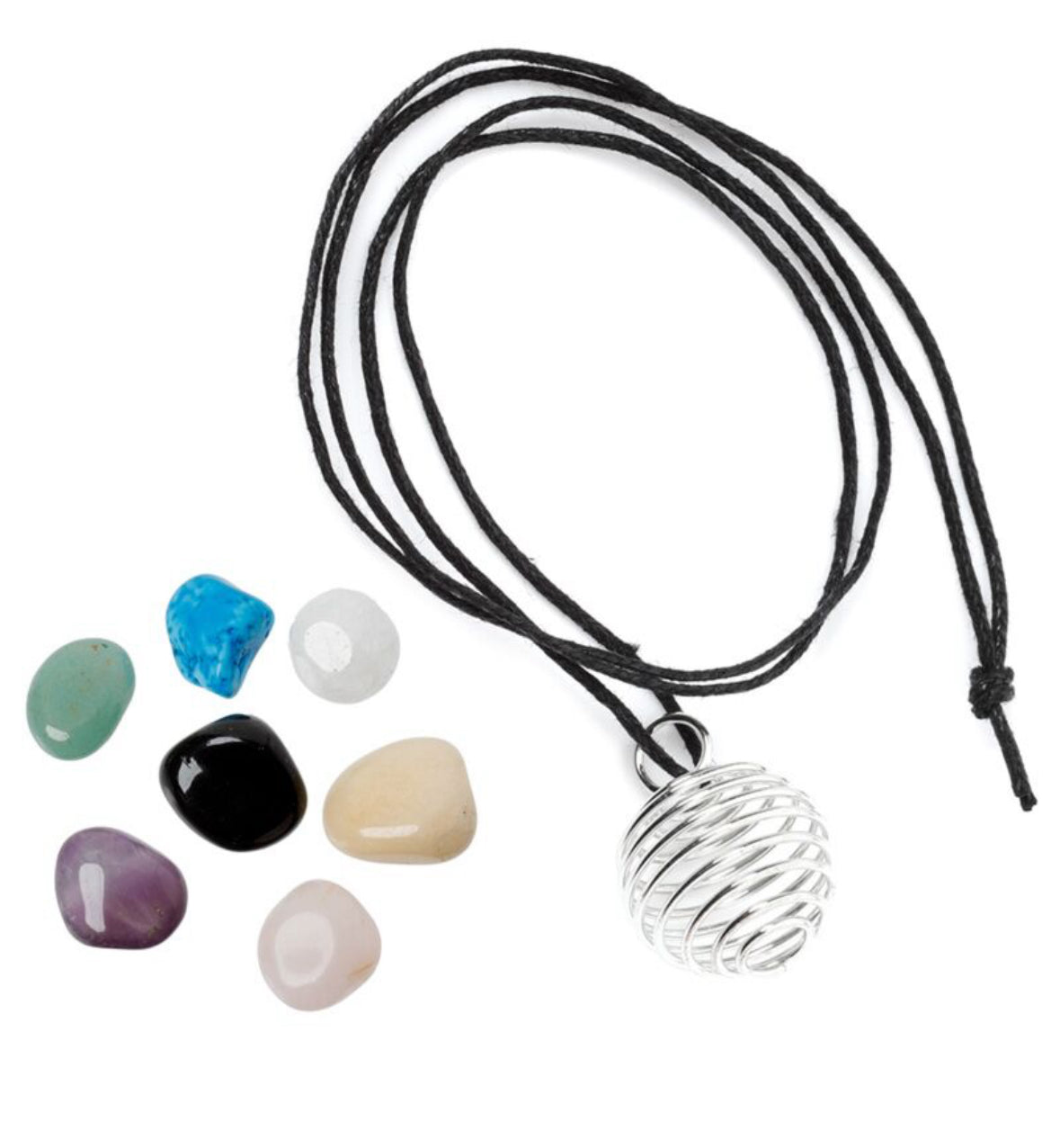 Gemstone Necklace Kit with Assorted Stones 🇬🇧