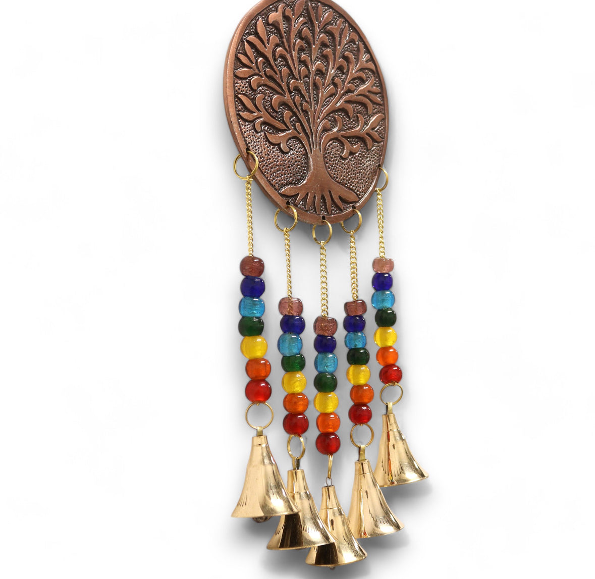Indian Chimes - Med Tree of Life - Chakra Beads 5 Bells 🇬🇧