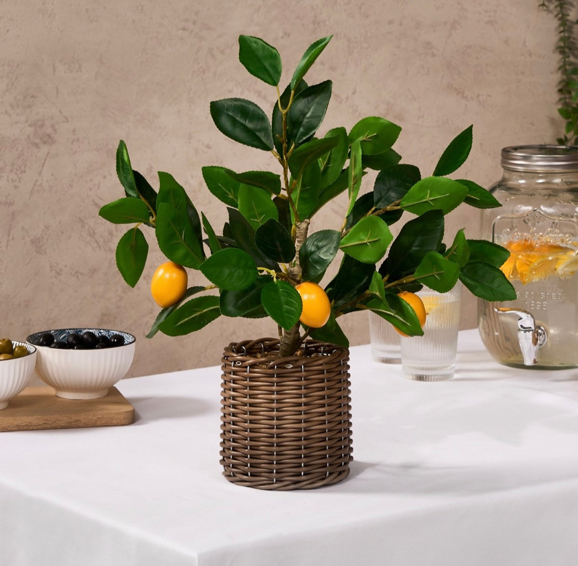Lemon Tree in Basket - Green/Yellow 🇬🇧