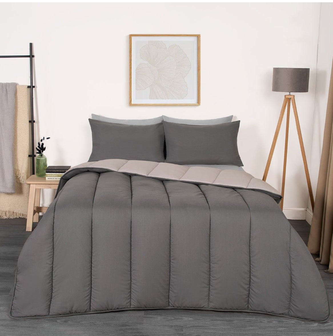 Coverless 10.5 Tog Reversible Duvet & Pillowcase 🇬🇧