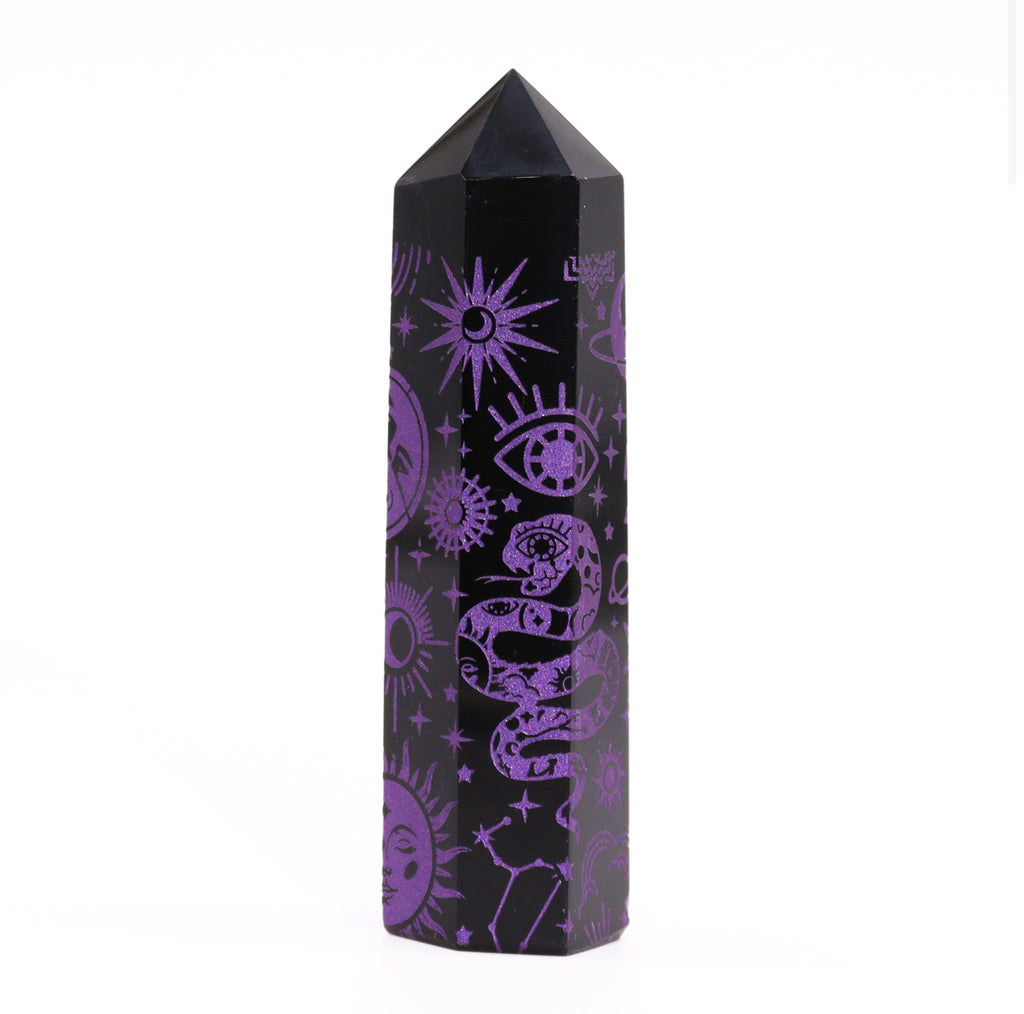 Black Obsidian Point - Mystic Story - Deep Purple 🇬🇧
