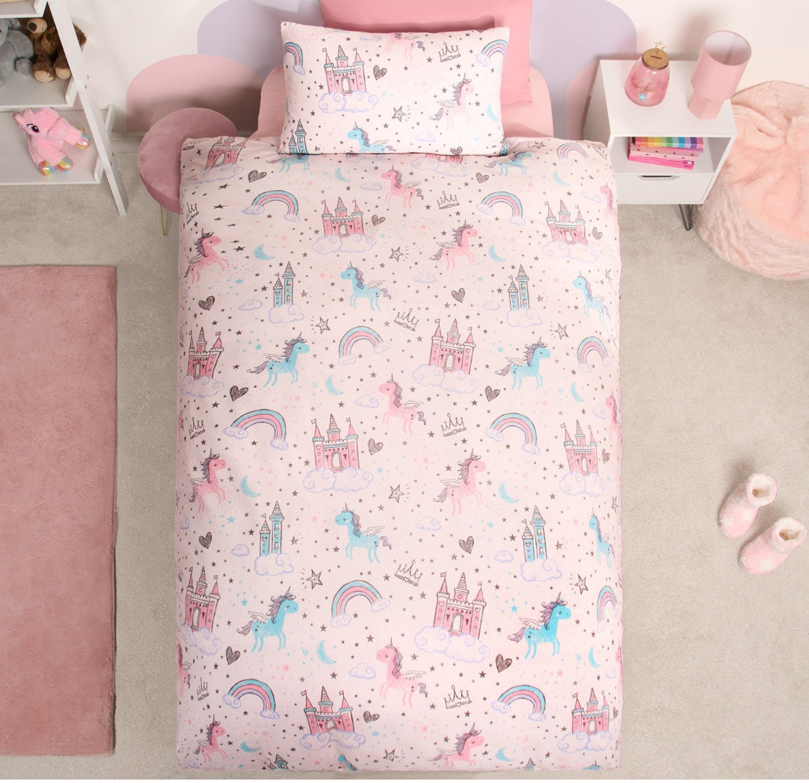Unicorn Kingdom Duvet Set - Pink 🇬🇧
