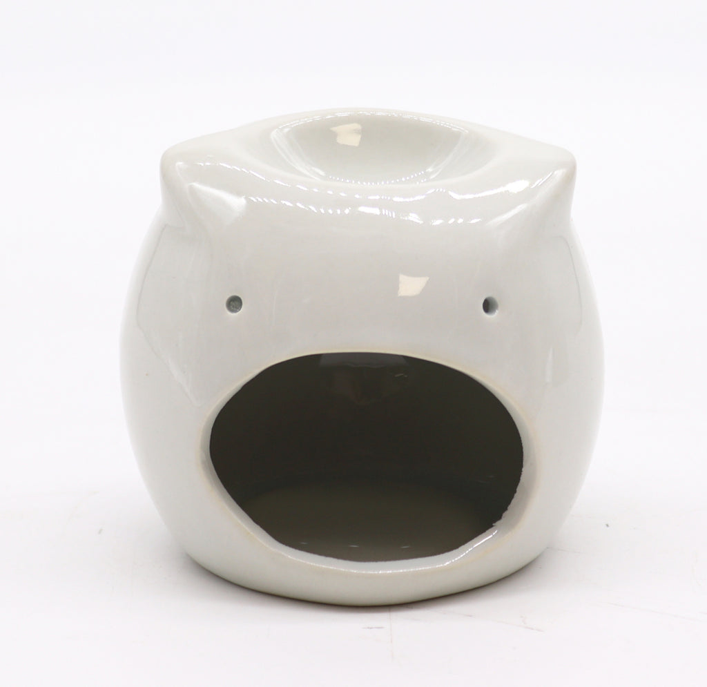 Classic White Oil Burner - Short Owl 🇬🇧