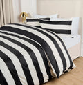 Mono Stripe Duvet Cover Set - Monochrome 🇬🇧