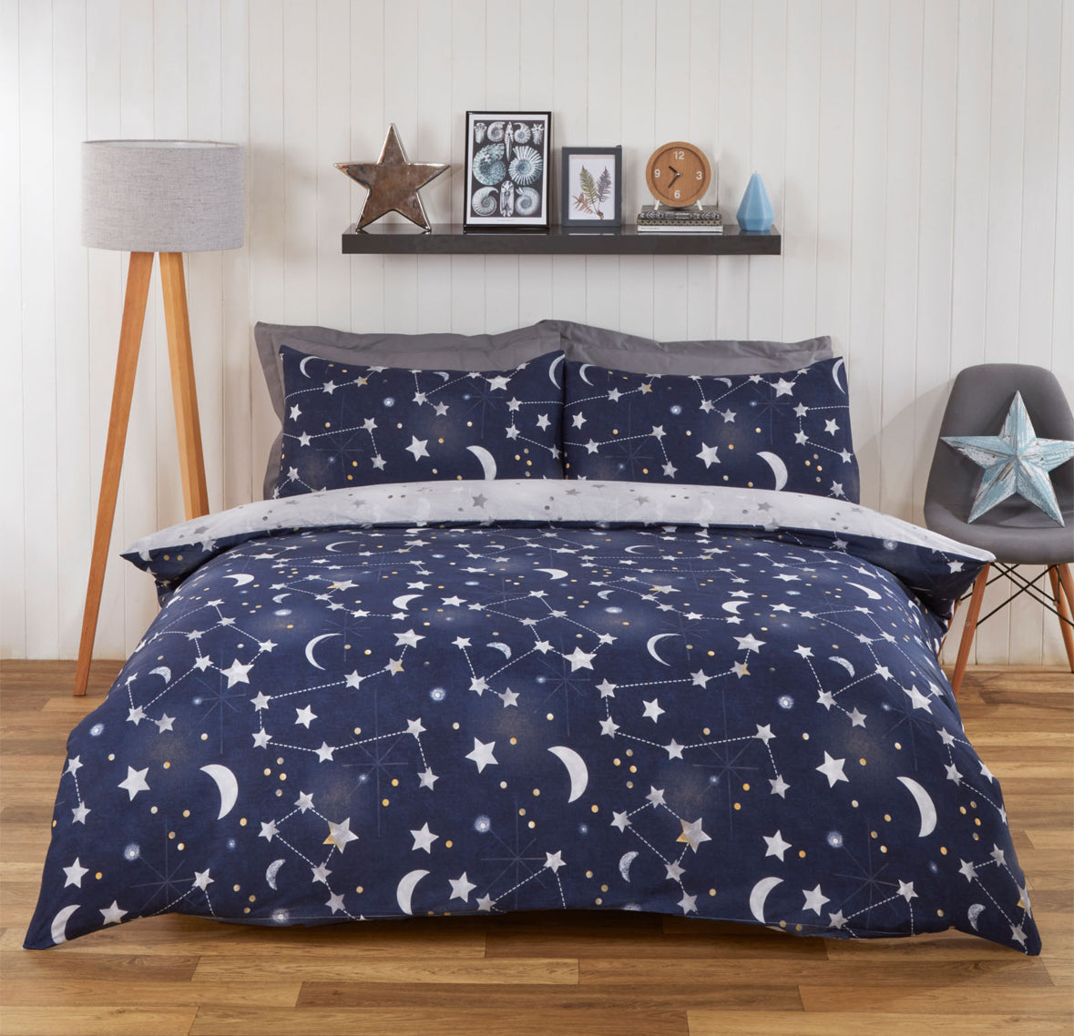 Kids Night Sky Duvet Set - Blue 🇬🇧