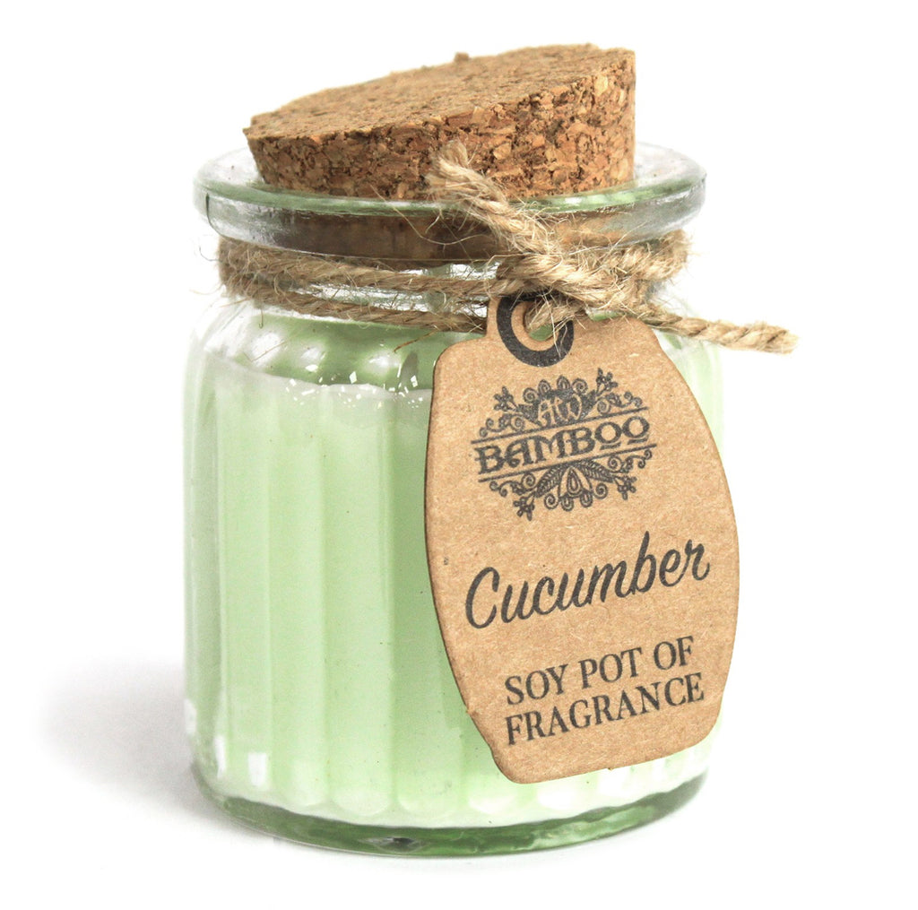 2x Cucumber Soy Pot of Fragrance Candles 🇬🇧