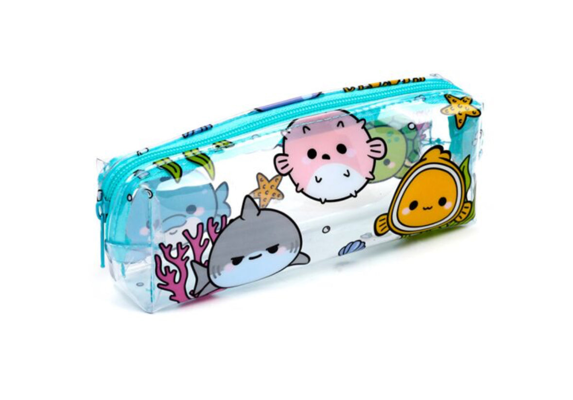 Clear Window Pencil Case - Adoramals Ocean 🇬🇧