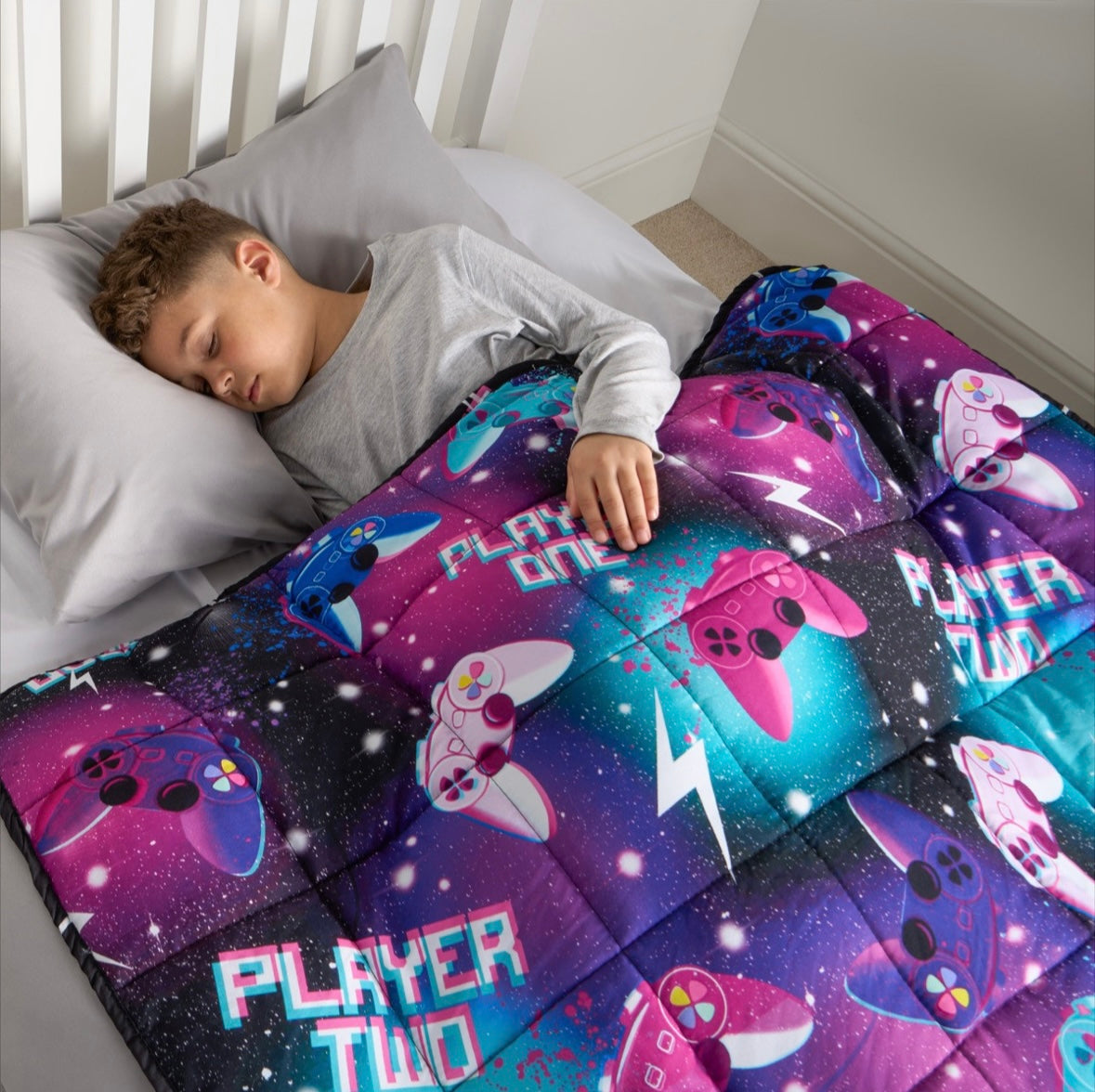 Kids Gaming Weighted Blanket, Black - 3KG 🇨🇳