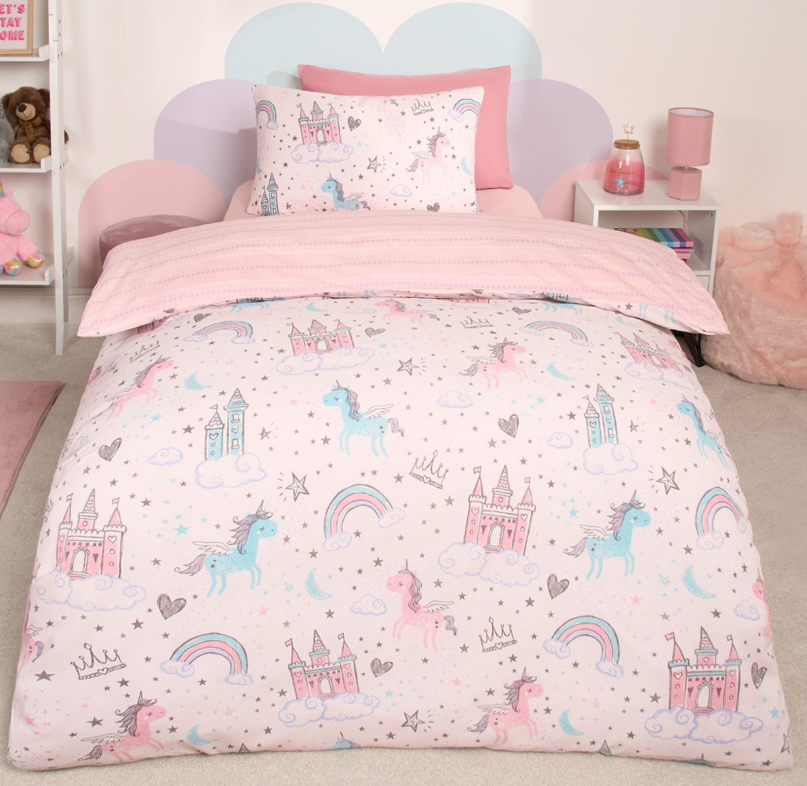 Unicorn Kingdom Duvet Set - Pink 🇬🇧