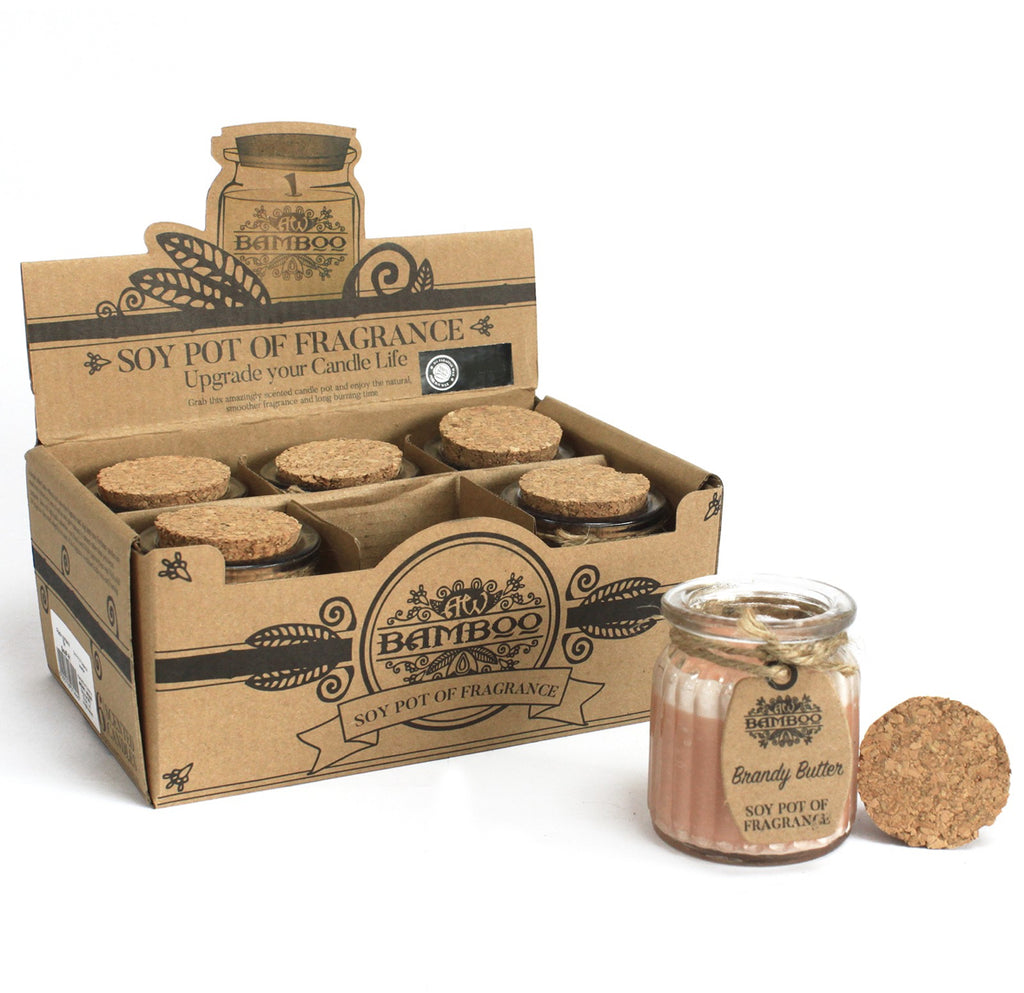 2x Brandy Butter Soy Pot of Fragrance Candles 🇬🇧