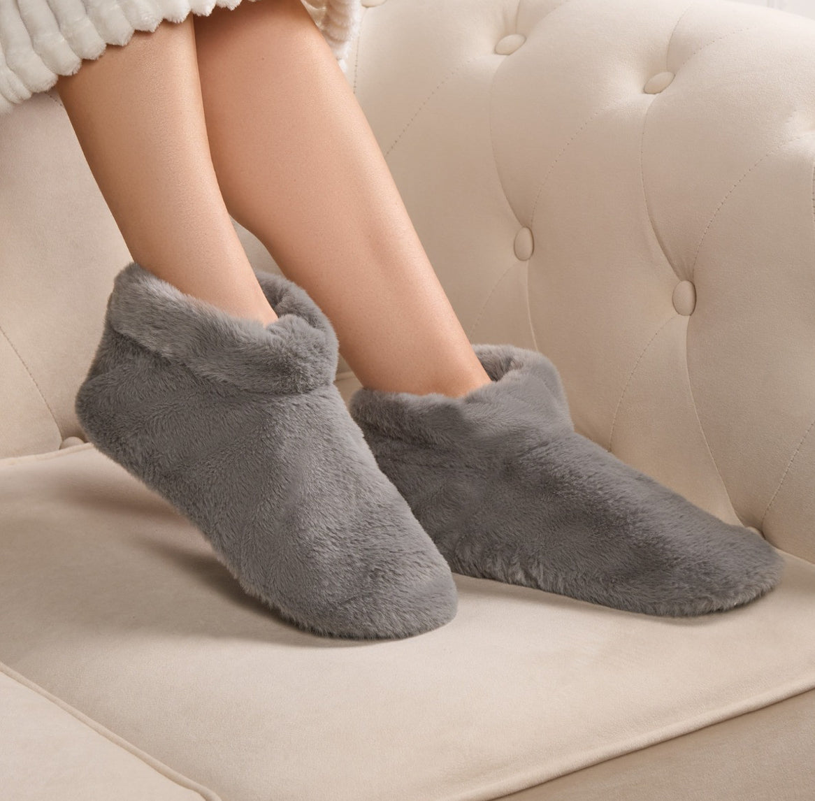 Faux Fur Boot Slipper Socks 🇨🇳