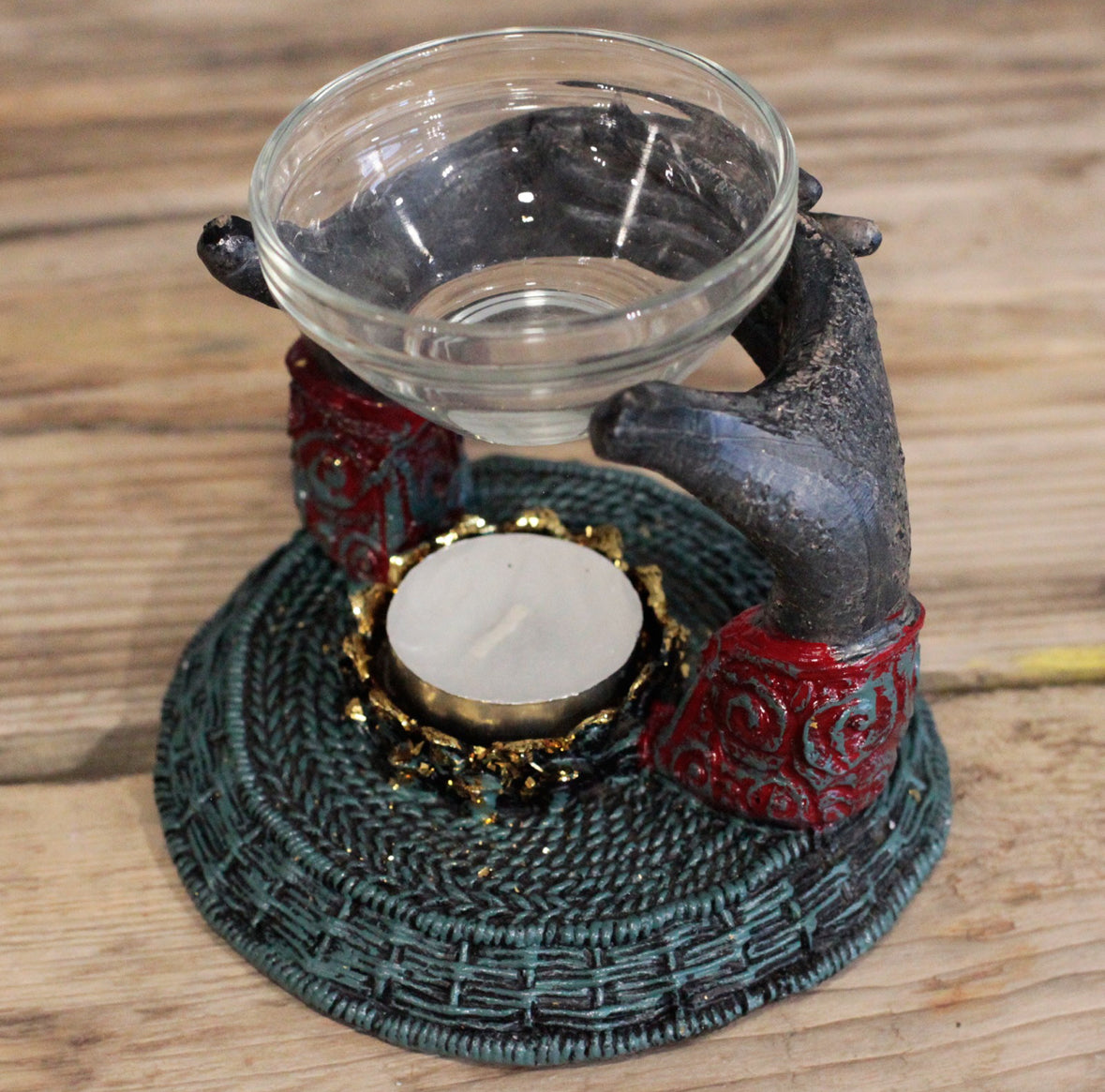 Antique Buddha - Offering Hands Oil Burner 🇬🇧