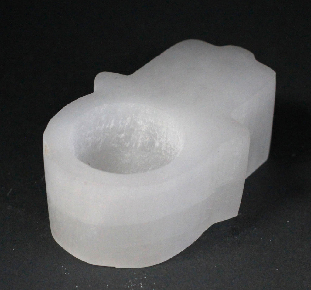 Selenite Hamsa Candle Holder 🇬🇧