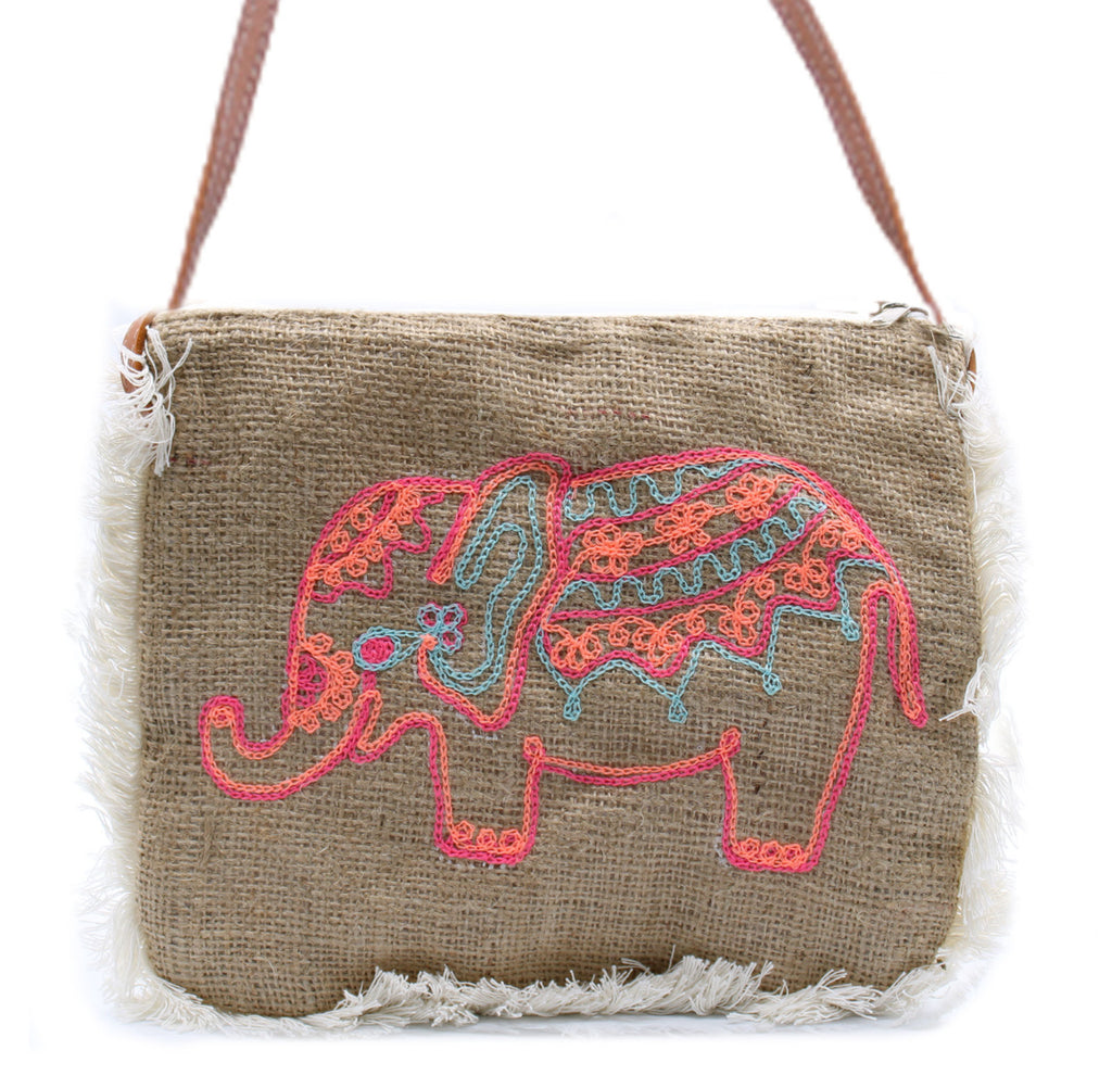 Fab Fringe Bag - Elephant Embroidery 🇬🇧
